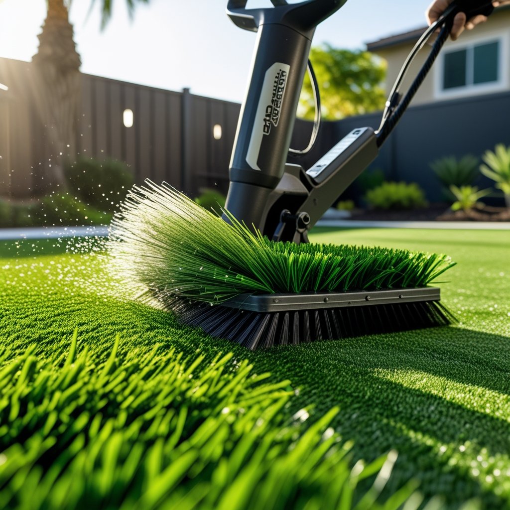 Power Brushing Your Artificial Turf: The Complete Guide