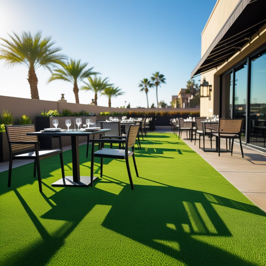 Restaurant Patio Turf Cleaning in San Diego